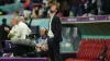 Gareth Southgate reacts at the final whistle of England’s defeat by France (Martin Rickett/PA)