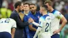 Phil Foden is consoled by manager Gareth Southgate (Martin Rickett/PA)