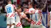 Croatia celebrate their penalty shootout win over Japan (Nick Potts/PA).