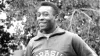 Brazilian football player Pele at Goodison Park, Everton