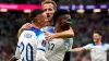 Harry Kane feels like a “proud older brother” to fellow England stars Bukayo Saka (right) and Phil Foden (left) (Martin Rick