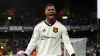 Manchester United’s Marcus Rashford celebrates his winner at Wolves. (David Davies/PA)