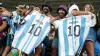 Argentina fans in the stands prior to the clash with Australia (Mike Egerton/PA)