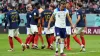 Harry Kane reacts after missing his crucial second penalty against France (Adam Davy/PA)