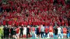 Wales players applaud the travelling supporters following their World Cup exit (Nick Potts/PA)