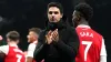 Arsenal manager Mikel Arteta had led the Gunners to the top of the Premier League (Nick Potts/PA)