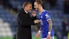 Brendan Rodgers, left, expects to remain without James Maddison, right, for the Carabao Cup quarter-final (Zac Goodwin/PA)