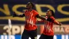 Luton Town’s Elijah Adebayo celebrates