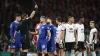 Referee David Coote showed Chelsea’s Joao Felix a straight red card following a dangerous challenge (Andrew Matthews/PA)