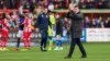 Exeter manager Gary Caldwell applauds the fans (Steven Paston/PA)