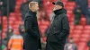 Chelsea manager Graham Potter, left, and Liverpool boss Jurgen Klopp (Martin Rickett/PA)