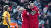 Darwin Nunez, right, scored for Liverpool (Peter Byrne/PA)