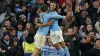 Nathan Ake (right) scored the winner as Manchester City beat Arsenal (Mike Egerton/PA)