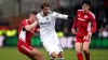 Patrick Bamford (centre) made his first start for Leeds since October at Accrington (Mike Egerton/PA)