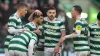 Liel Abada celebrates rounding off Celtic’s 4-0 win over Aberdeen (Steve Welsh/PA)