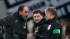 Tottenham assistant Cristian Stellini and Ryan Mason 