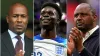 Les Ferdinand, Bukayo Saka and Patrick Vieira