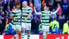 Celtic’s Kyogo Furuhashi (right) celebrates opener against Rangers