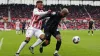 Stoke’s Tyrese Campbell and Jean Michael Seri of Hull 