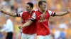 Aaron Ramsey (right) and Mikel Arteta 