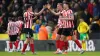 Sunderland players celebrate win over Norwich