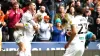 Swansea’s Liam Cullen (left) celebrates scoring