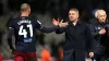 Carlisle United’s Joe Garner (left) and manager Paul Simpson