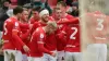 Barnsley players celebrate