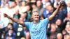 Manchester City’s Erling Haaland has scored 50 goals this season (PA)