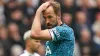 Harry Kane reacts during Tottenham’s 6-1 loss to Newcastle (Owen Humphreys/PA)