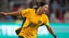 Sam Kerr scored Australia’s opener in the friendly win over England (Adam Davy/PA)