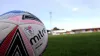 A general view of the Mitre Match ball at the Abbey Stadium, Cambridge.