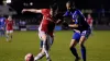 Jordan Hulme (left) scored for Altrincham in their draw with Dagenham (Martin Rickett/PA).