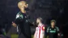 David McGoldrick celebrates scoring his and Derby’s second goal (Steven Paston/PA)