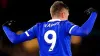 Jamie Vardy celebrates his goal against Leeds (Mike Egerton/PA)