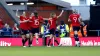 Manchester United’s Rachel Williams (left) celebrates her winner (Will Matthews/PA).