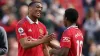 Manchester United’s Anthony Martial and Tyrell Malacia 