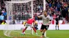 Manchester United’s Diogo Dalot celebrates scoring their side’s second goal of the game during the Premier League match at t