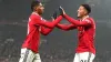 Marcus Rashford (left) earned Manchester United victory