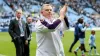 Coventry City manager Mark Robins applauds the fans after the win (Barrington Coombs/PA)