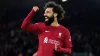 Mohamed Salah celebrates scoring Liverpool’s fourth goal (Tim Goode/PA)