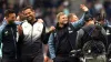 Newcastle boss Eddie Howe (centre) is looking no further ahead than Thursday’s Premier League trip to Everton (Owen Humphrey