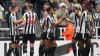 Newcastle United’s Jacob Murphy (centre) celebrates 