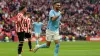 Manchester City and Riyad Mahrez had a good day at Wembley (Nick Potts/PA)