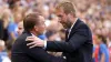 Brendan Rodgers, left, was sacked on Sunday, swiftly followed by Graham Potter 