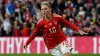 Jess Fishlock celebrates opening the scoring in Wales’ impressive friendly victory over Northern Ireland in Cardiff (Nick Po