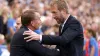 Brendan Rodgers, left, and Graham Potter, right, lost their jobs on Sunday 