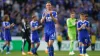 Jonny Evans applauds the Leicester fans after their relegation (Joe Giddens/PA)