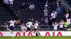 Bethany England, right, celebrates scoring in Tottenham’s 4-1 win over Reading in the WSL 