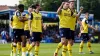 Bolton Wanderers Aaron Morley (third right) celebrates the third goal in the win at Bristol Rovers (Steven Paston/PA)